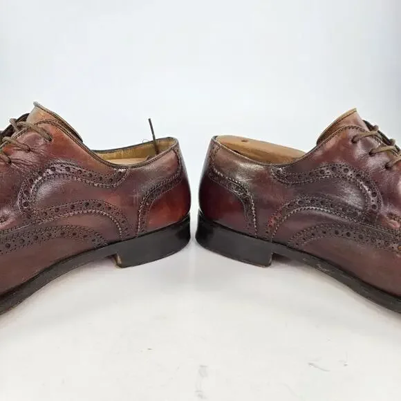 Magnanni Sergio Wingtip Oxford Mens US 10.5 M Cognac Brown  display picture 1
